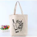 Halloween Cute Graphic White Canvas Tote Bags for Crafts with Square Bottom